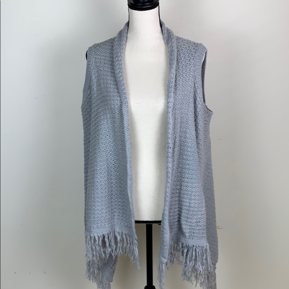 🌸⭐️En Creme sweater vest waterfall cardigan